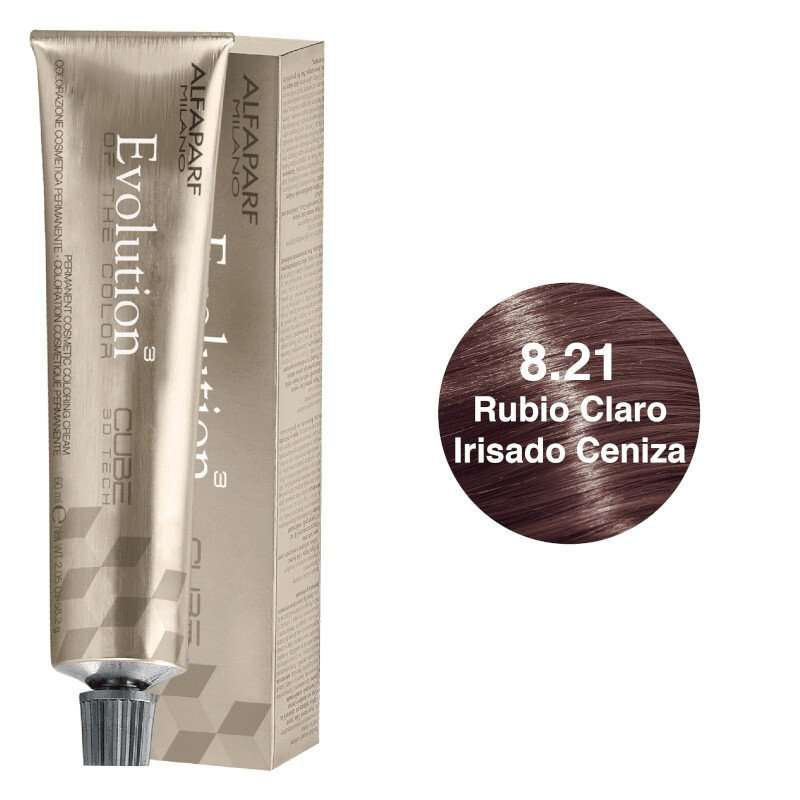 ALFAPARF Evolution Tinte Tono 8.21 Rubio Claro Irisado Ceniza