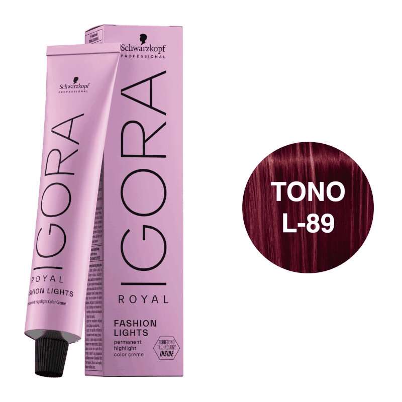 SCHWARZKOPF Igora Royal Fashion Lights Tono L-89 Rojo Violeta 60ml